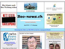 Tablet Screenshot of beo-news.ch